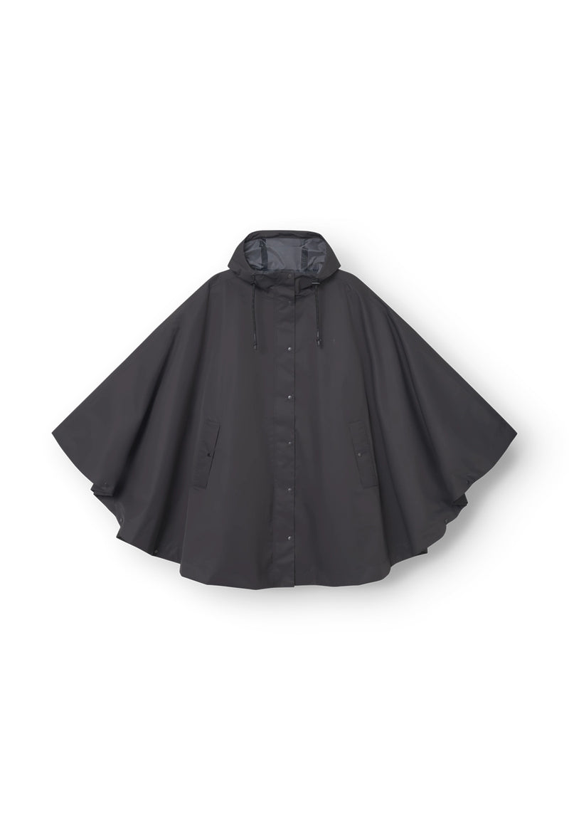 Rethinkit Rainshell Cape Rainwear 0022 almost black