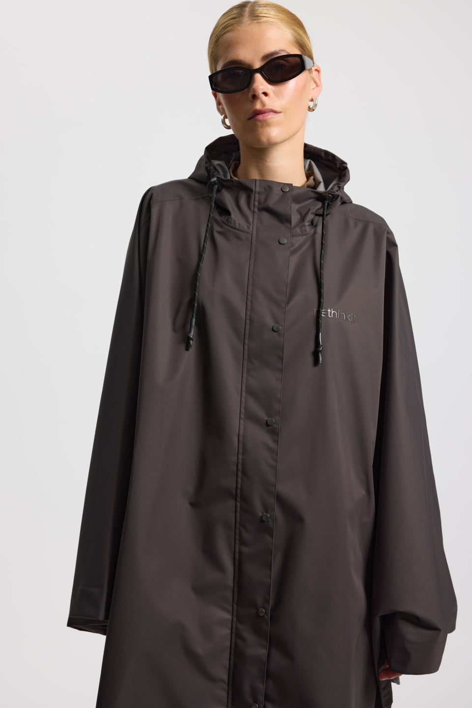 Rethinkit Rainshell Cape Rainwear 0022 almost black