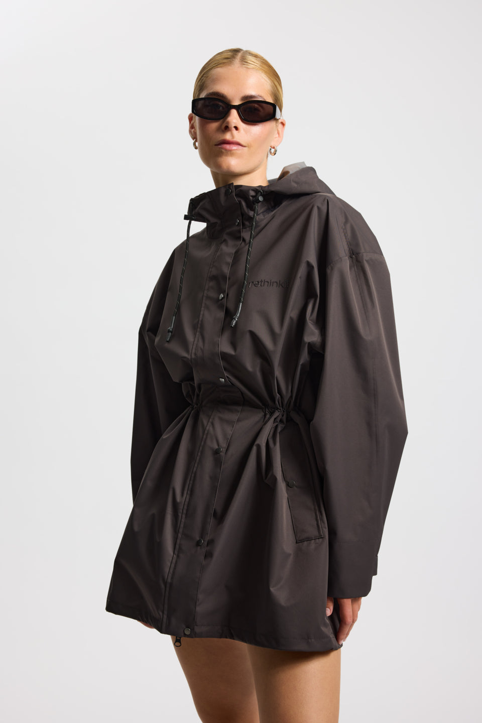 Rethinkit Rainshell Jacket Rainwear 0022 almost black