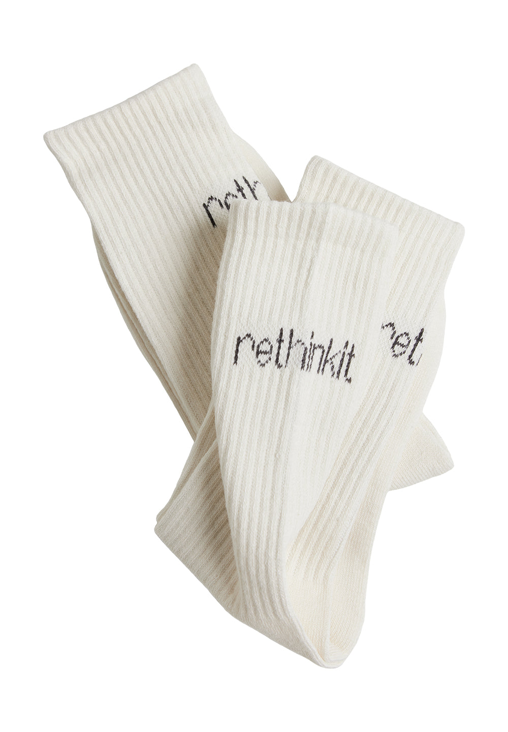 Rethinkit Rethinkit Crew Sock 2pack Acc 3180 off white