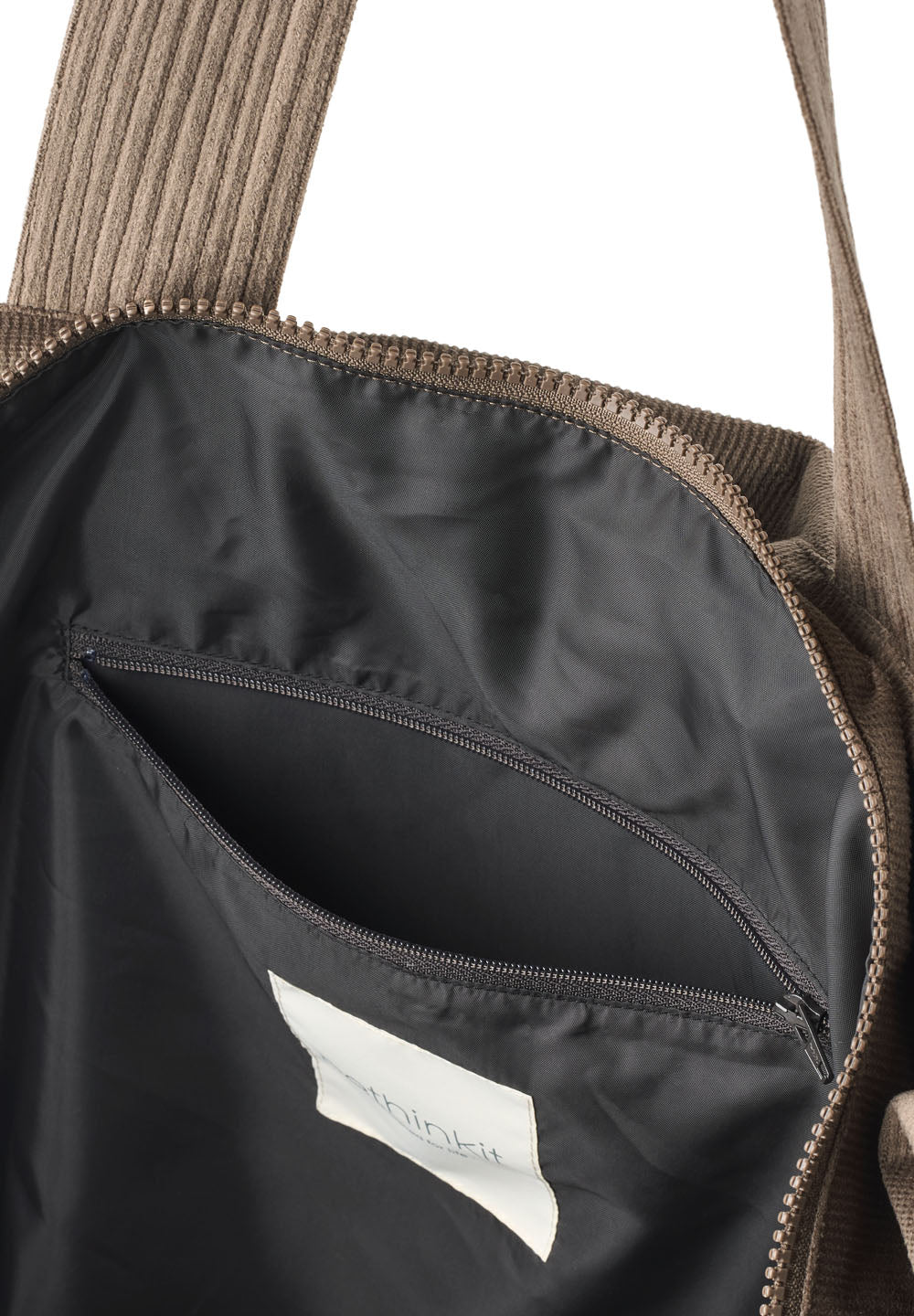 Rethinkit Shopper Tote Bag Cord Accessory 3086 dark rock