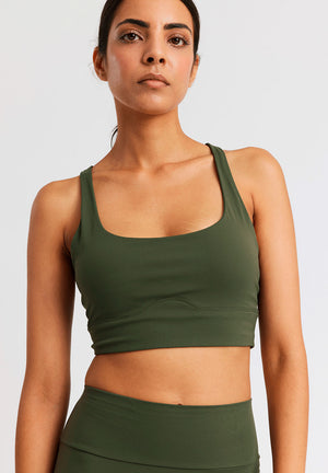 Rethinkit Butter Soft Sports Bra Seinna Sports Bra 4087 dark forest