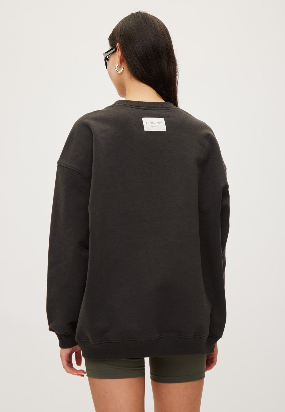 Rethinkit Sweat Shirt Logo Sweatshirt 0022 almost black