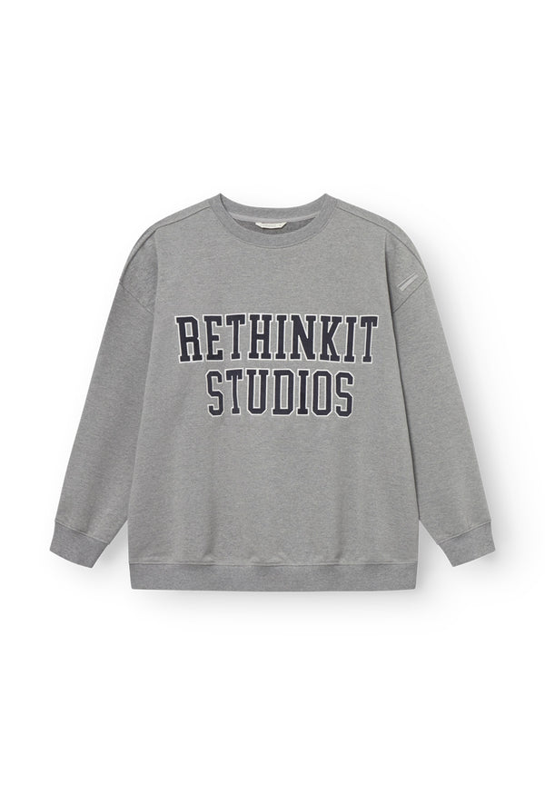 Rethinkit Sweat Shirt Logo Sweatshirts 0105 grey melange