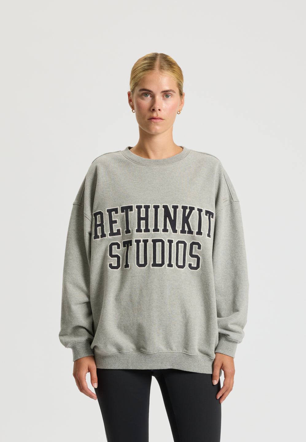 Rethinkit Sweat Shirt Logo Sweatshirts 0105 grey melange