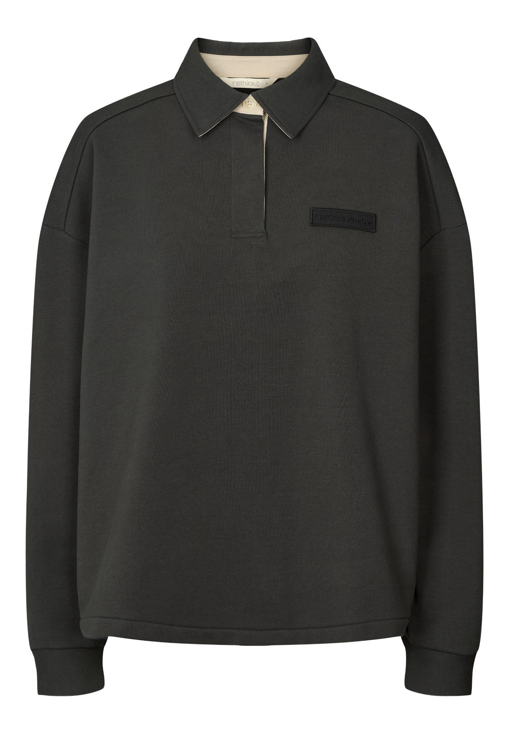 Rethinkit Sweat Shirt Polo One Sweatshirt 0022 almost black