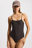 Swimsuit Bandeau Bay - almost black