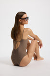 Swimsuit Bandeau Bay - walnut
