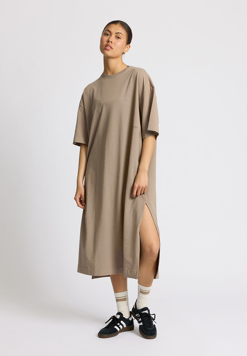 Rethinkit Light Sweat Tee dress dress 0075 warm grey