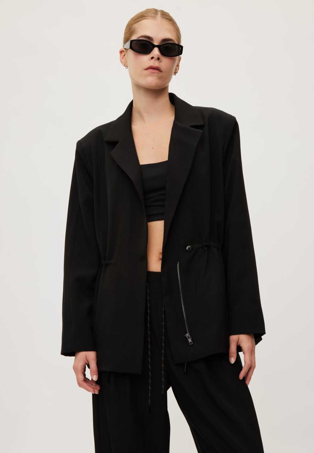 Rethinkit The Sporty Suit Blazer Jacket 0021 black