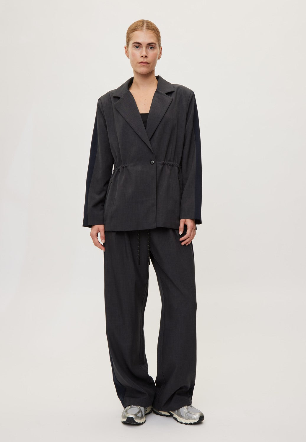 Rethinkit The Sporty Suit Blazer Jacket 0107 dark melange grey