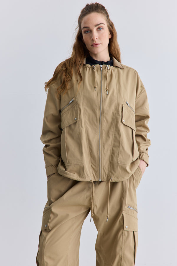 Rethinkit Track Jacket Cargo 90´ties Jackets 3188 desert leaf