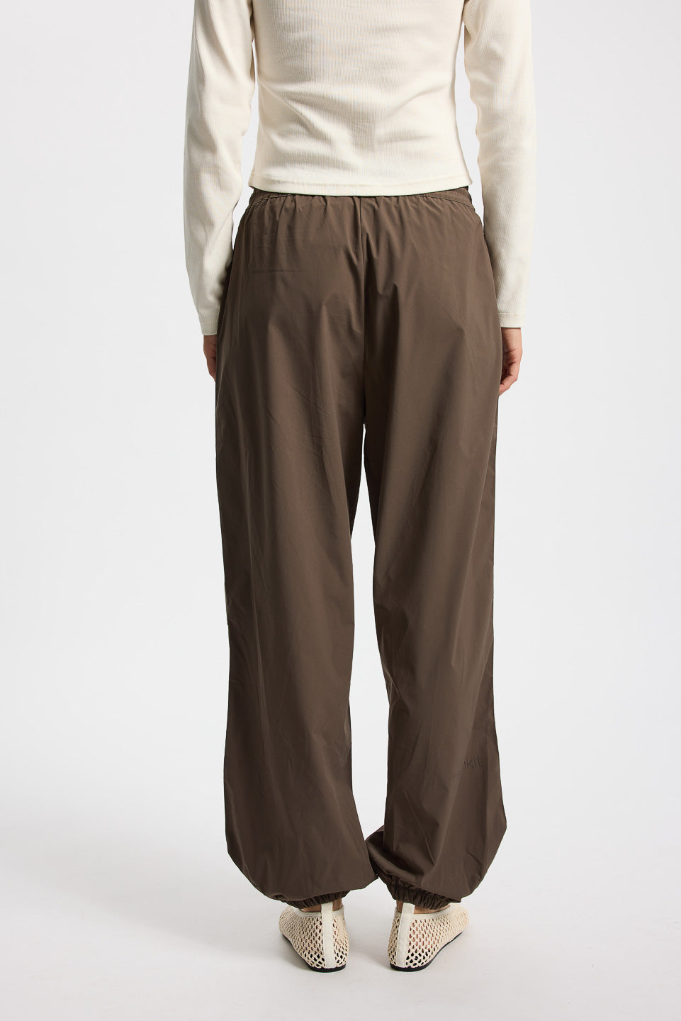 Track Loose Pants Palma - dark brown