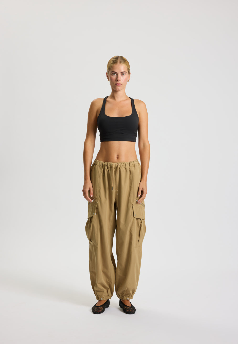 Rethinkit Ufo Track Pants Cargo 90´ties Trousers 3188 desert leaf