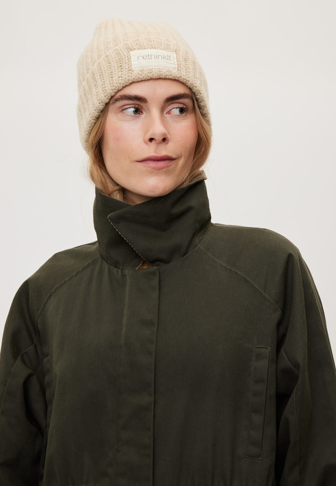 Rethinkit Waxed Coat Cloudy coat 9518 dark soil