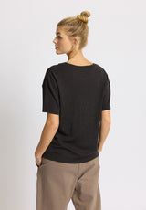 Rethinkit Wool Box Tee Mirja Jersey Tops and T-Shirts 0022 almost black