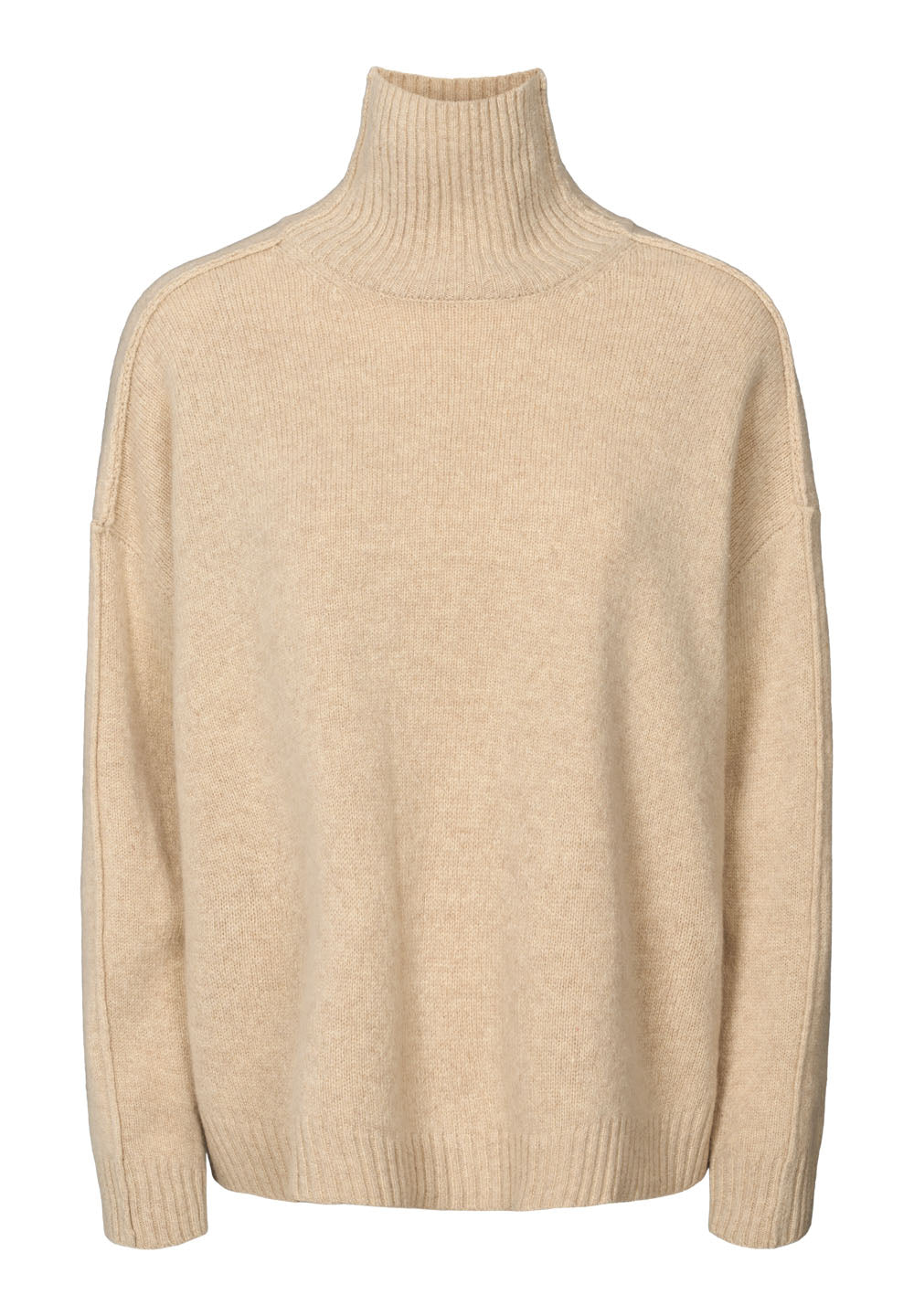 Rethinkit Wool Knit Sweater Chamonix Pullover 9529 fossil melange