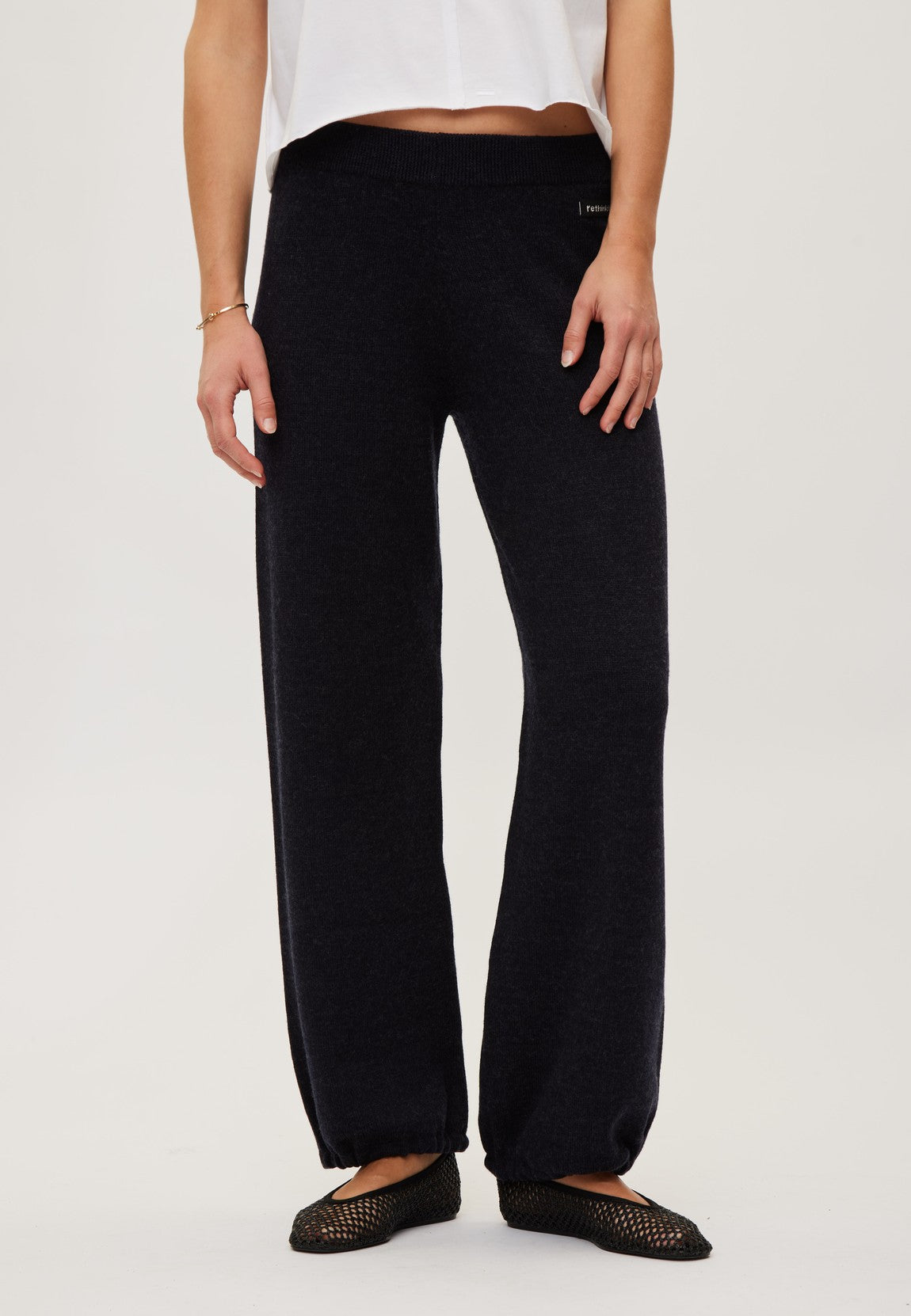 Rethinkit Wool Pants Keep Me Trousers 9533 dark navy melange