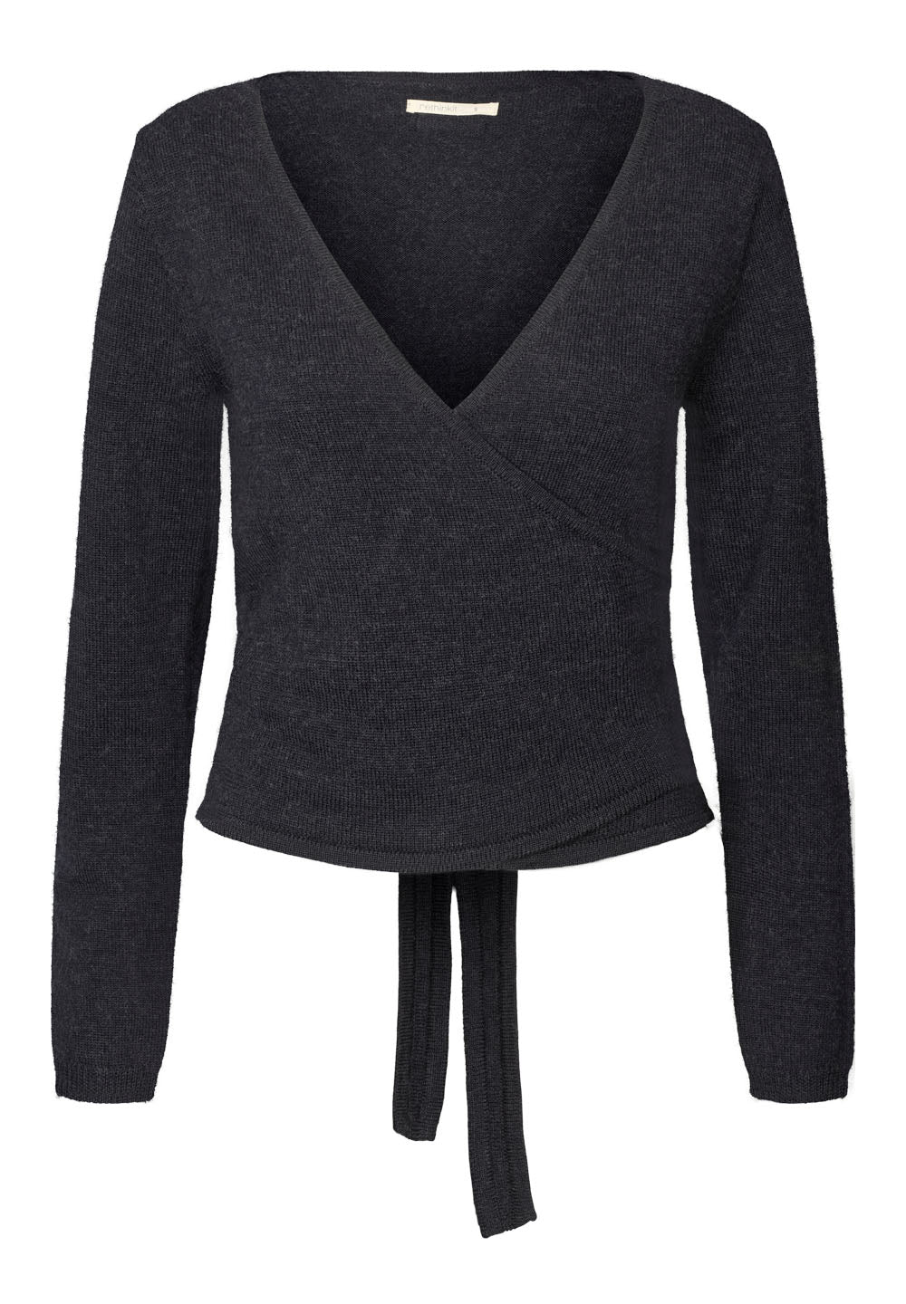 Rethinkit Wool Wrap Cardigan Keep Me Cardigan 9533 dark navy melange
