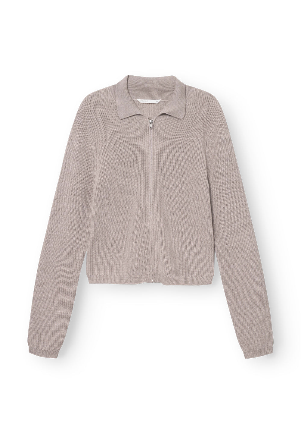 Rethinkit Wool Zip Cardigan Keep Me Knitted Tops 3238 warm sand melange