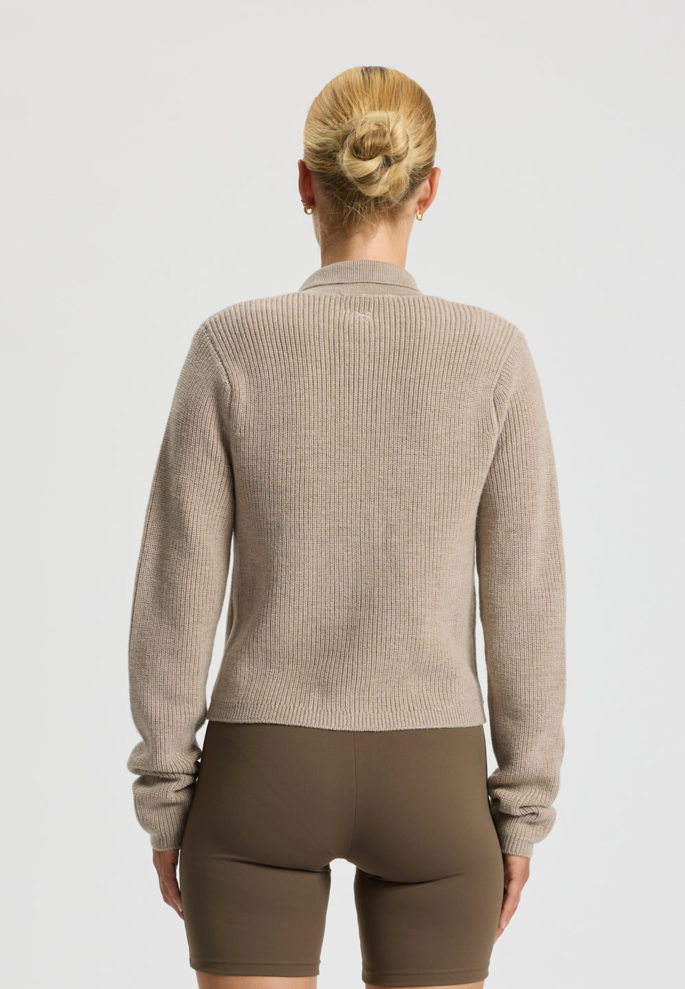 Rethinkit Wool Zip Cardigan Keep Me Knitted Tops 3238 warm sand melange