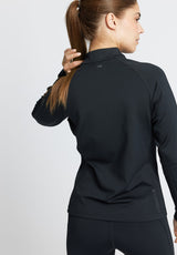 Rethinkit Warm Half Zip Tee Verbier Shirts and Blouses 0021 black