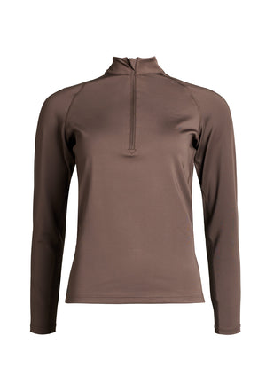 Rethinkit Verbier half zip Shirts and Blouses 3031 hot fudge